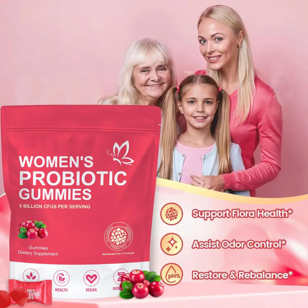 Women's Probiotic Gummies, 60 Gummies (5 Billion CFUs)
