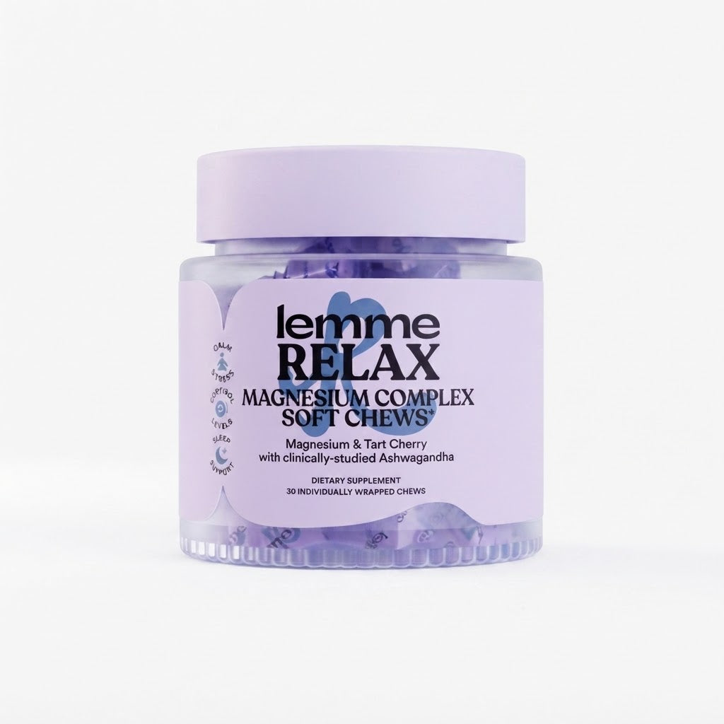 Lemme Relax Magnesium Complex Soft Chews, 30 Gummies