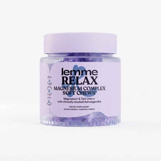 Lemme Relax Magnesium Complex Soft Chews, 30 Gummies