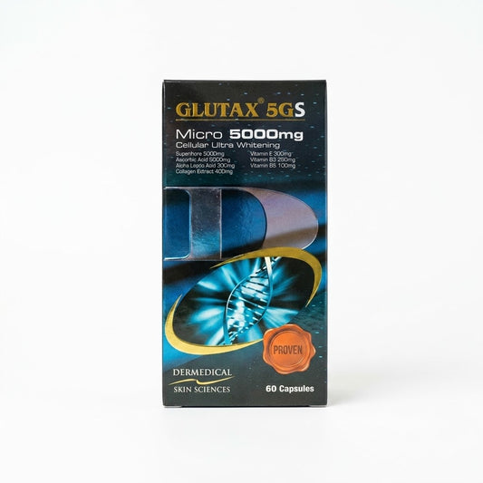 Glutax 5GS Micro Cellular Ultra Whitening Capsules, 500 mg - 60 Capsules