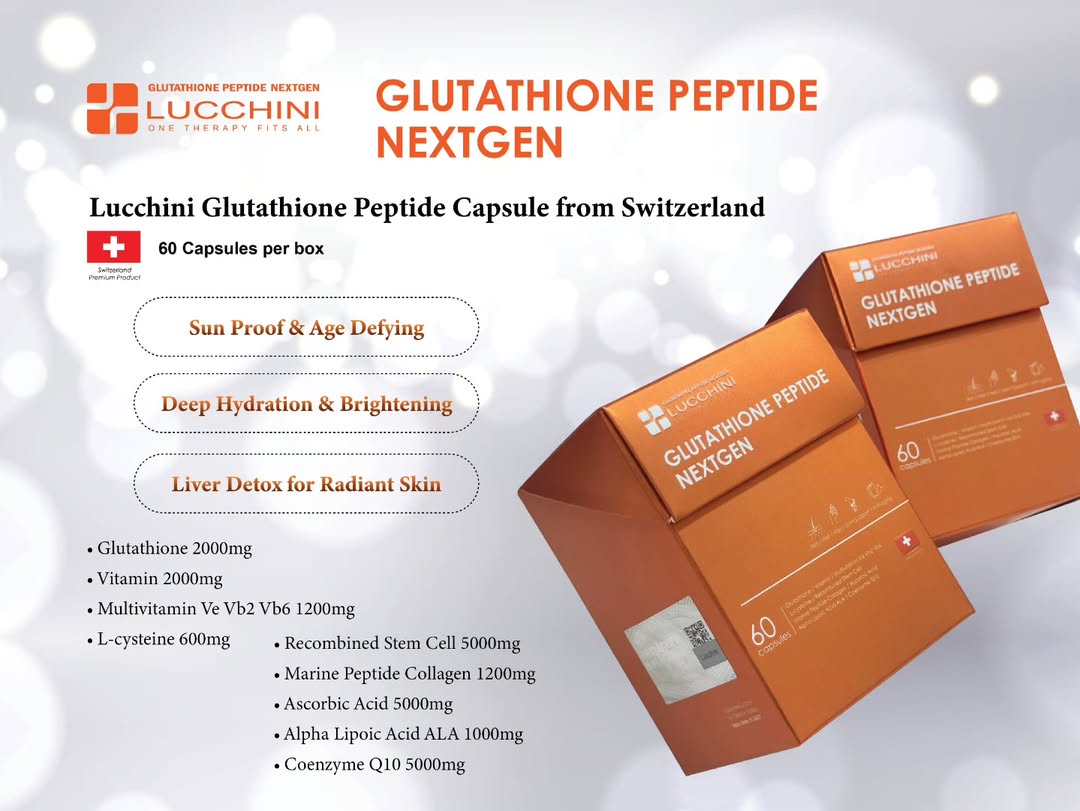 Lucchini Glutathione Peptide  Nextgen, 60 Capsules