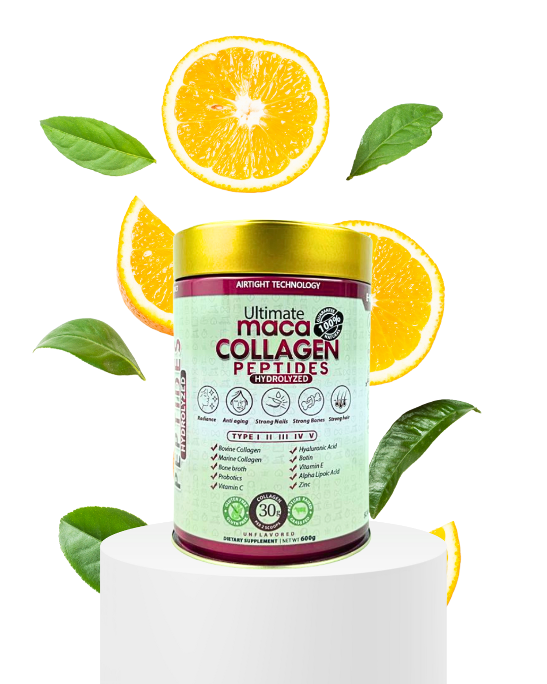 Ultimate Maca Collagen Peptides (Hydrolysed) - 600g