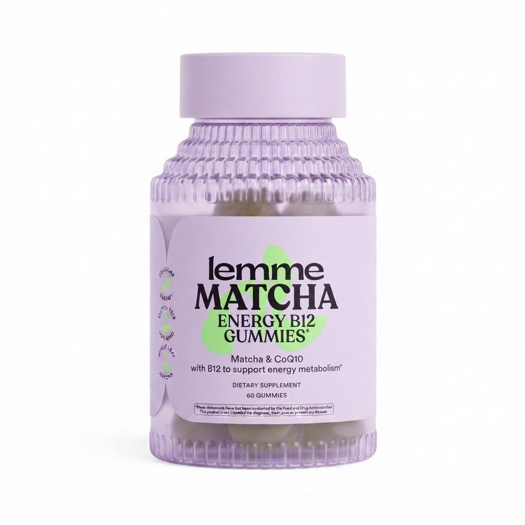 Lemme Matcha Energy B12 Gummies, 60 Gummies