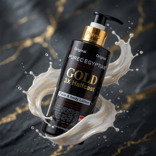 Purec Egyptian Gold 3x Halfcast Lotion, 300Ml - Revitalize Your Skin
