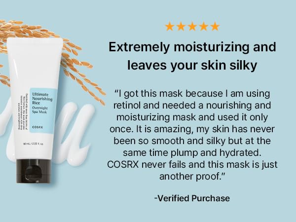 Cosrx Ultimate Nourishing Rice Overnight Spa Mask, 60Ml