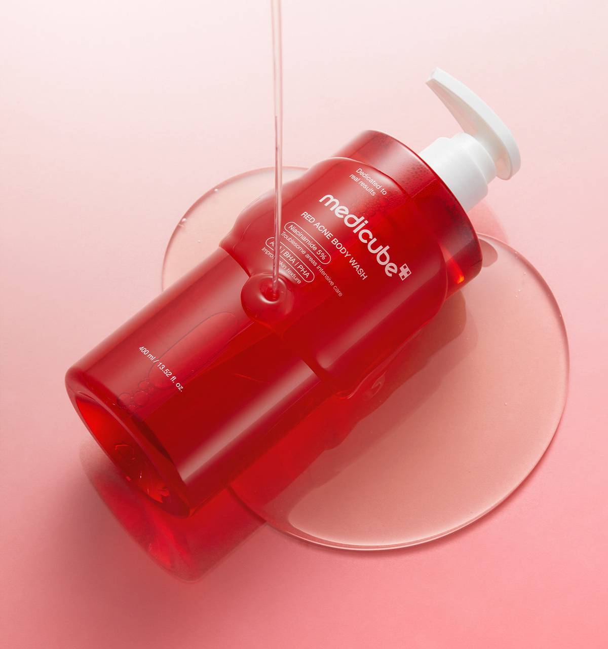 Medicube Red Acne Body Wash (400 ml / 13.52 fl. oz.)
