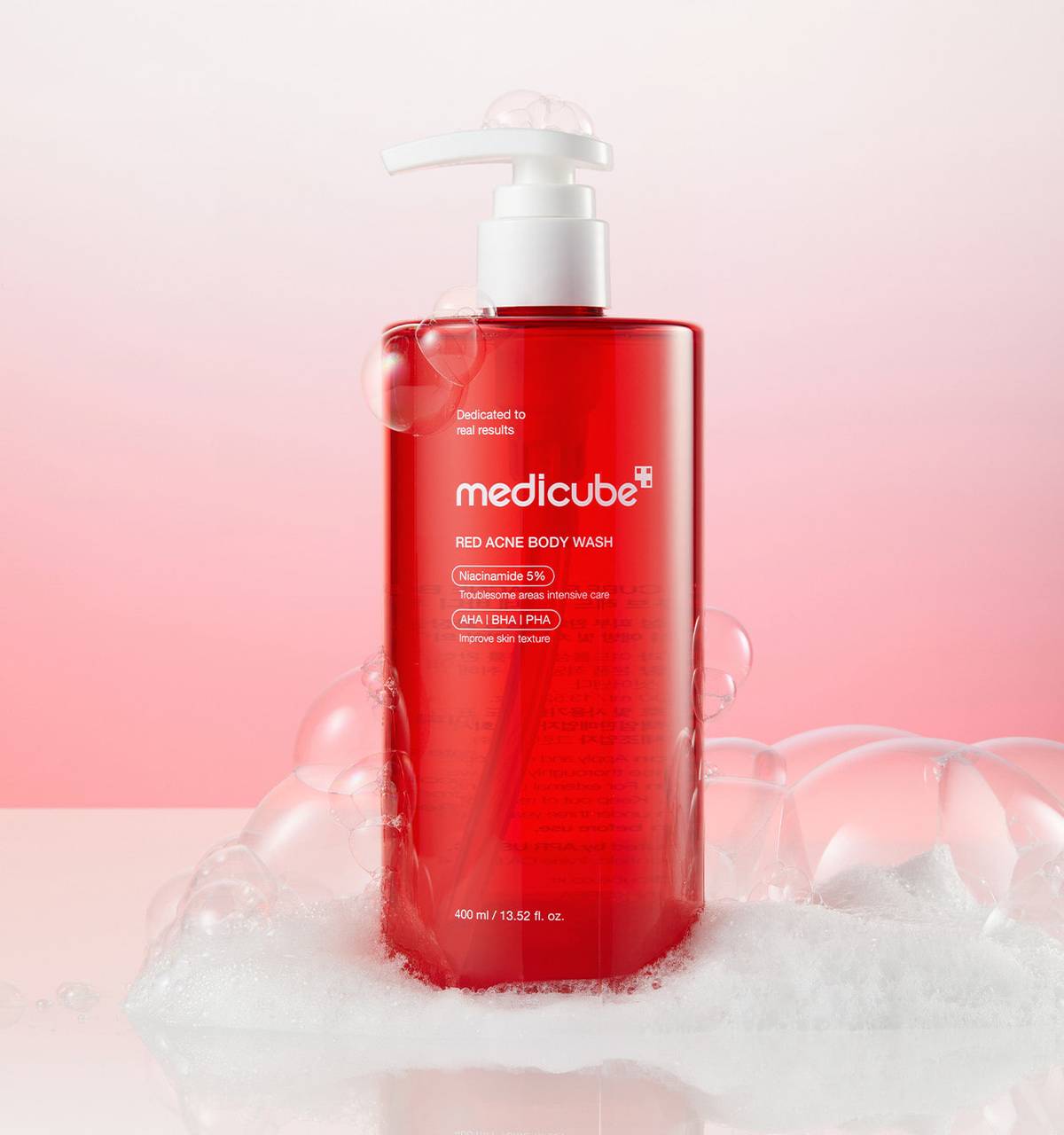 Medicube Red Acne Body Wash (400 ml / 13.52 fl. oz.)