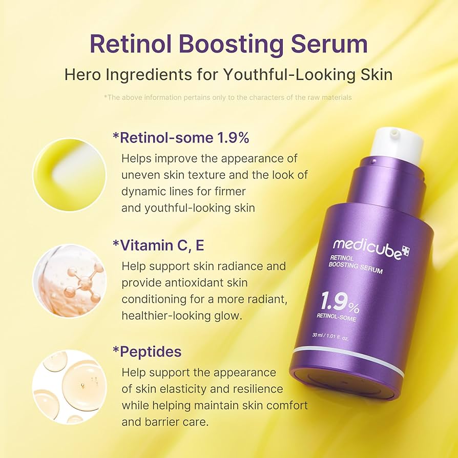 Medicube Retinol 1.9% NMN Boosting Serum (30 ml / 1.01 fl. oz.)