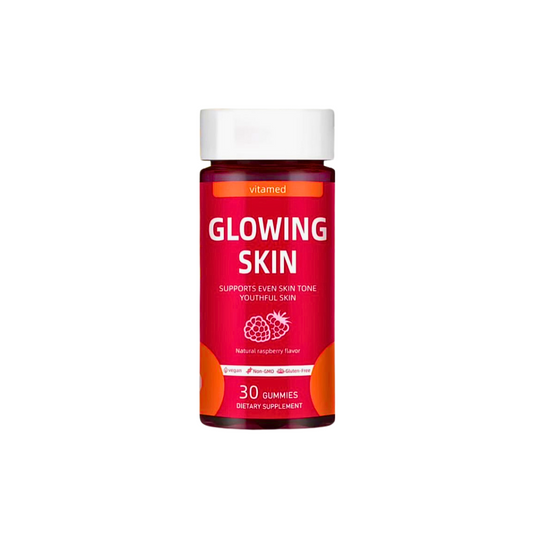 Vitamed Glowing Skin, 30 Gummies - Natural Raspberry Flavor