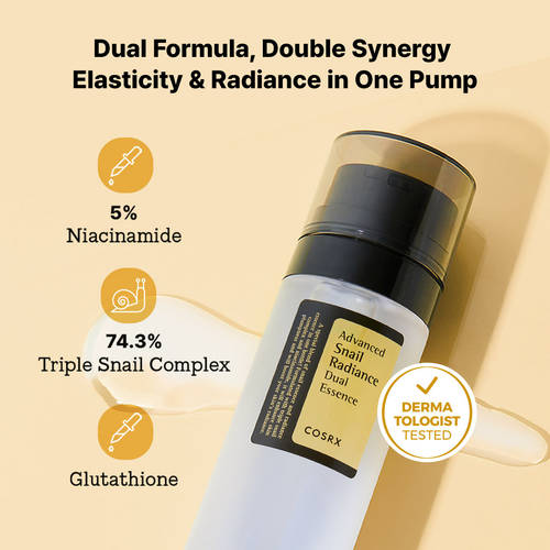 Cosrx Advanced Snail Radiance Dual Essence, 80Ml - Elevate Your Skin's Glow