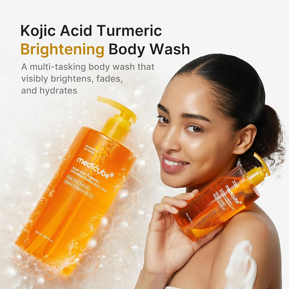 Medicube Kojic Acid Turmeric Vita Brightening Body Wash (400 ml / 13.52 fl. oz.)