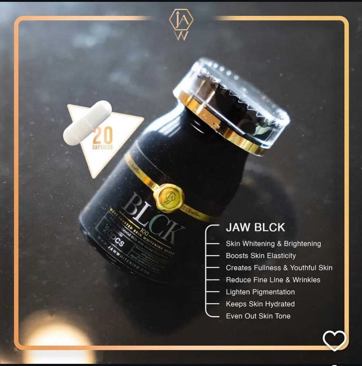 Jaw Black BLCK 100 Advanced Edition, 20 Capsules