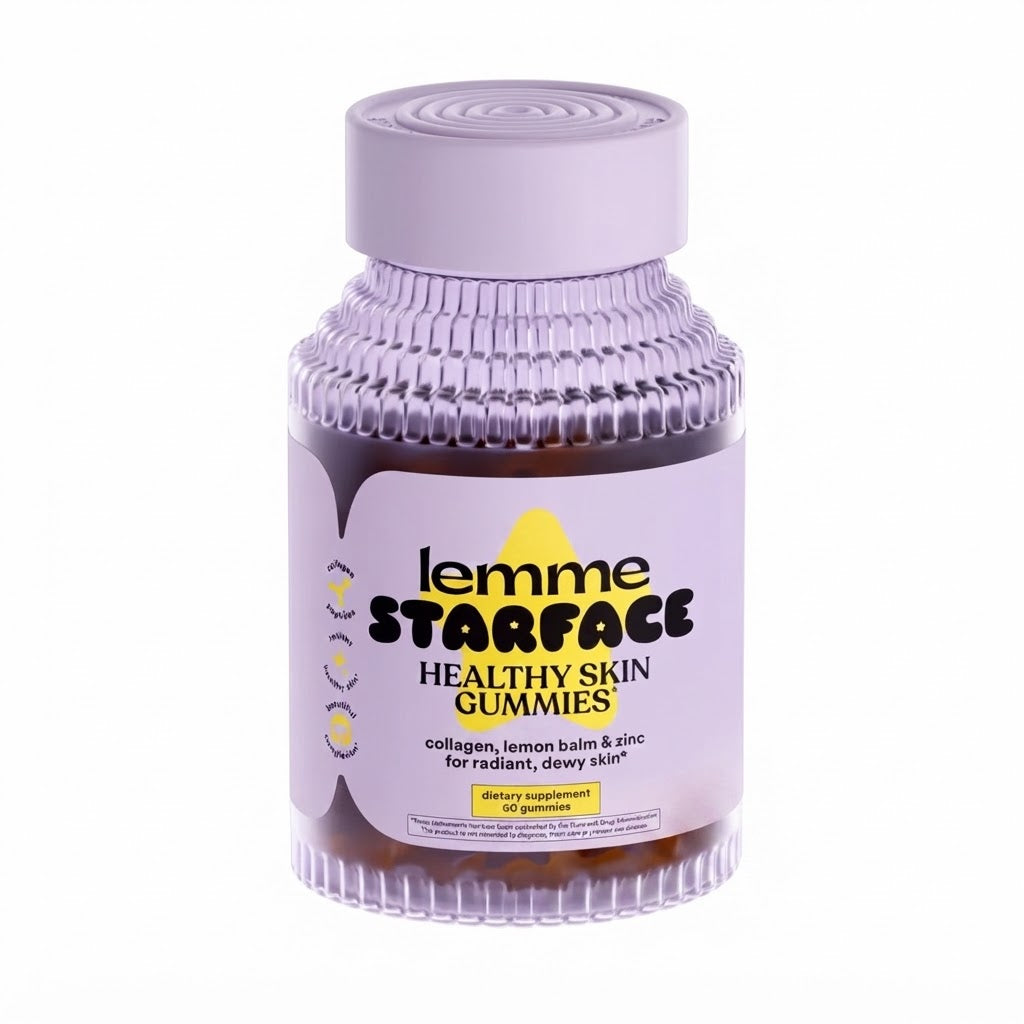 Lemme Starface Healthy Skin Gummies - Lemon Flavored, 60 Gummies