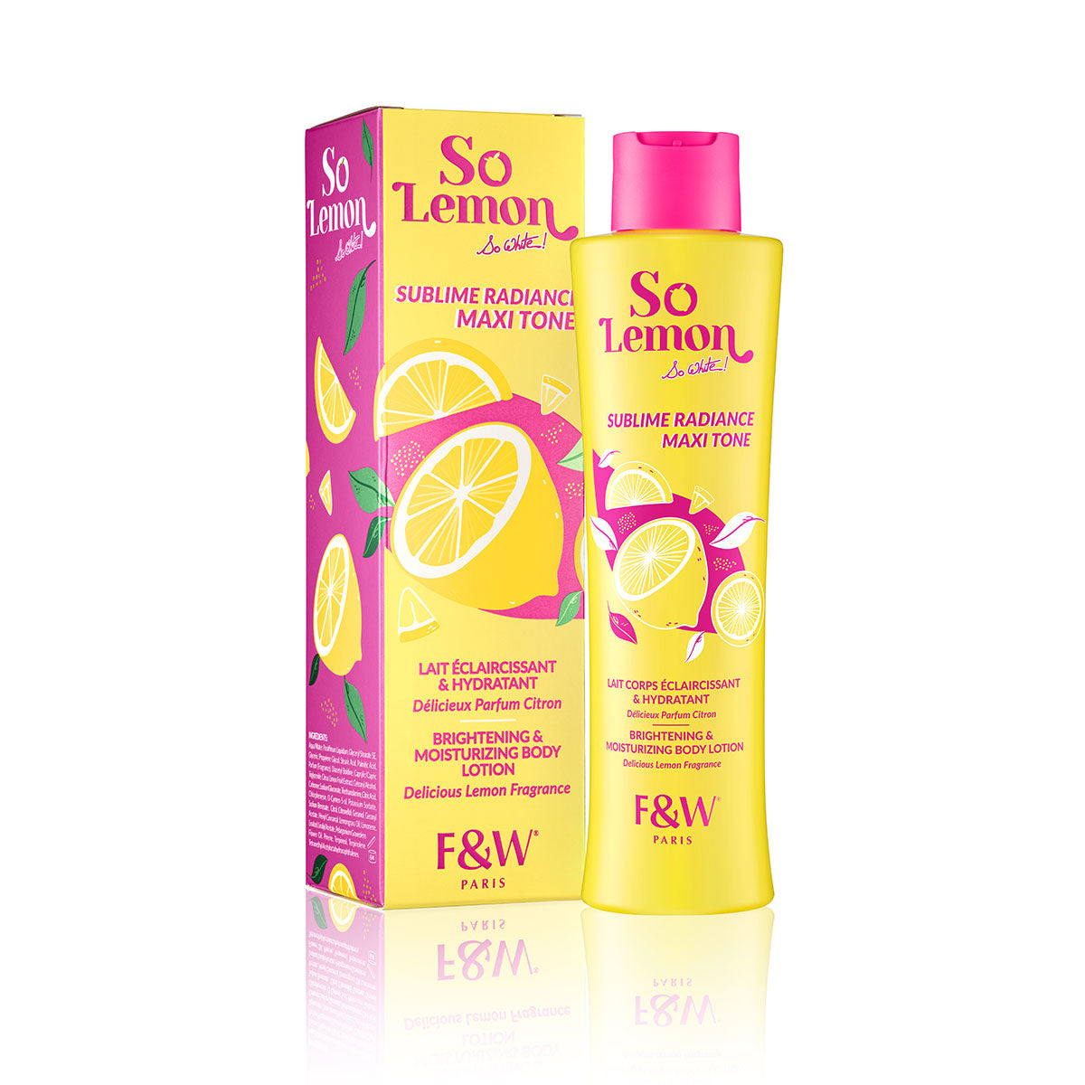 Fair & White So Lemon Brightening & Moisturizing Body Lotion - Sublime Radiance Maxi Tone , 250Ml