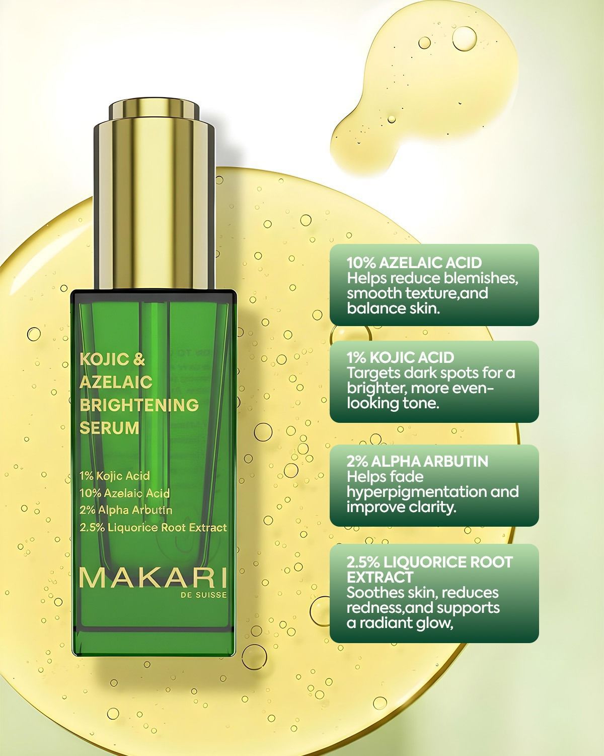 Makari Kojic & Azelaic Brightening Serum,