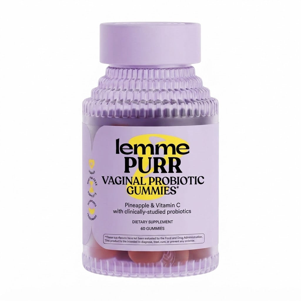 Lemme Purr Vaginal Probiotic Gummies, 60 Gummies