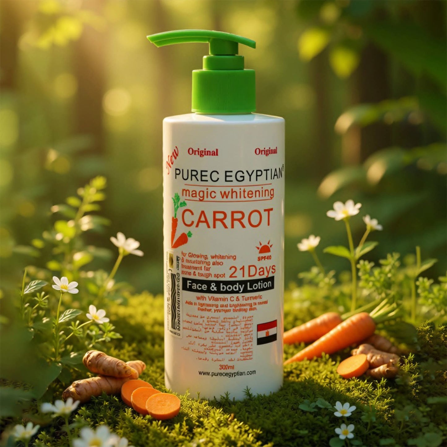 Purec Egyptian Carrot Whitening Lotion, 300Ml