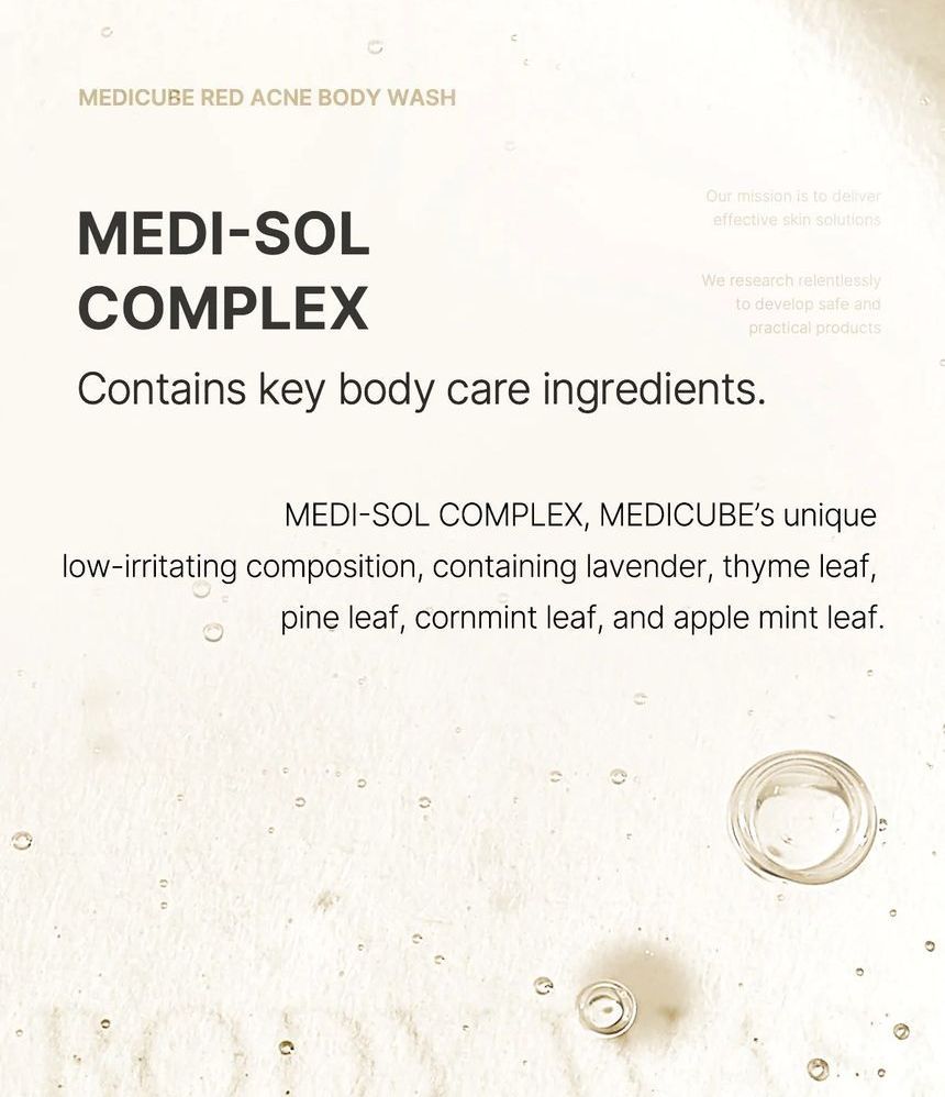 Medicube Red Acne Body Wash (400 ml / 13.52 fl. oz.)