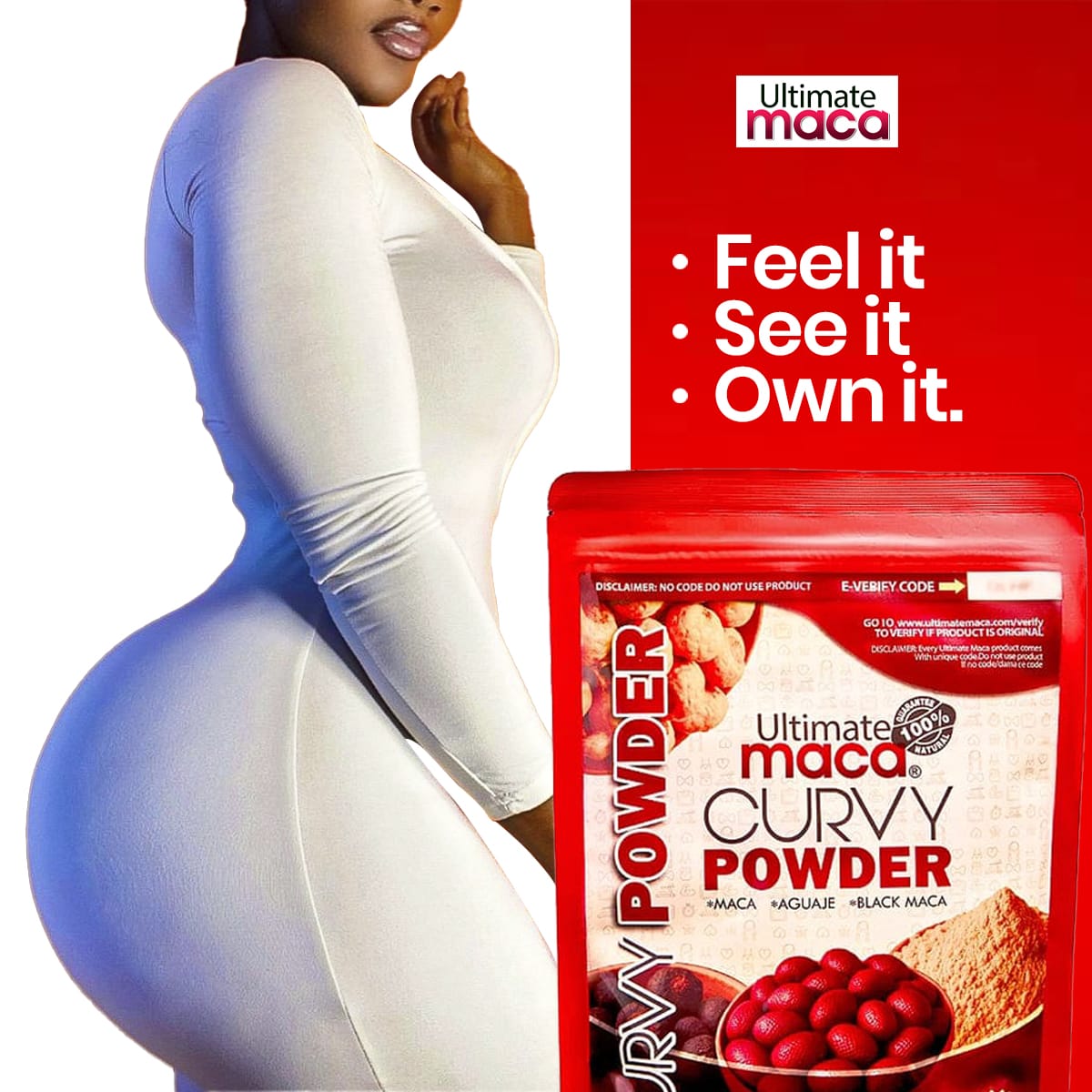 Ultimate Maca Curvy Powder, 454g