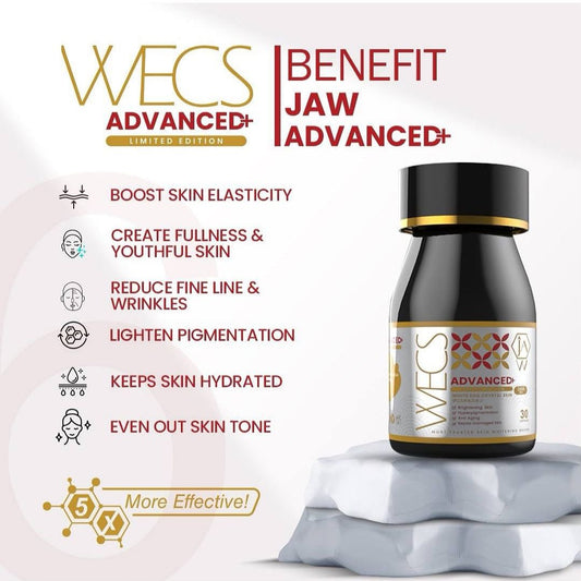 Jaw WECS White Advanced White Egg Crystal Skin Limited Edition, 30 Caps