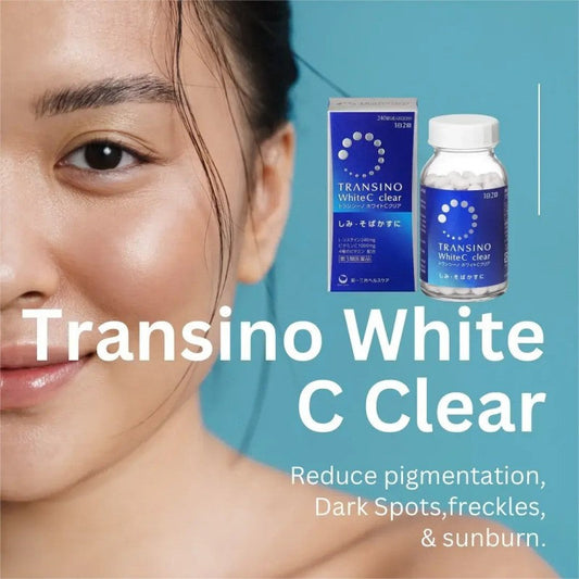 Transino White C Clear 120 Tablets | Japanese Vitamin C & L-Cysteine Supplement